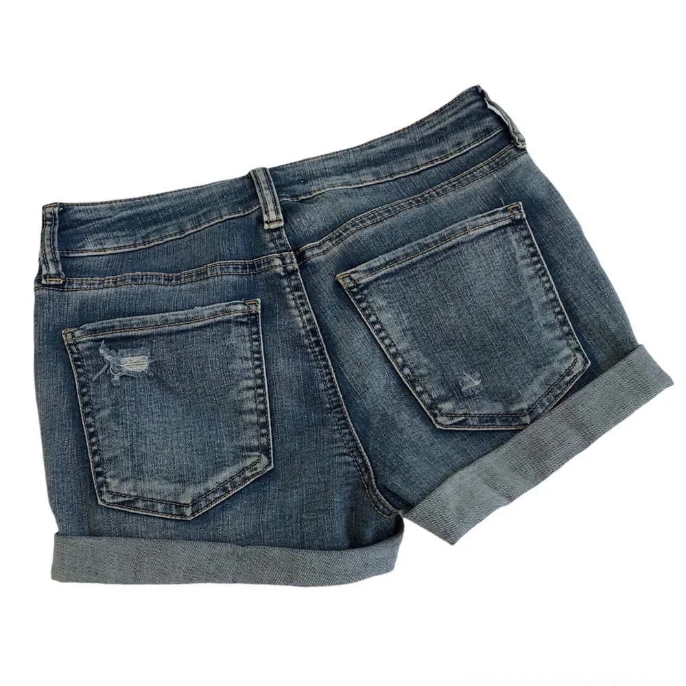 So Favorite Shortie Low Rise Destroyed Jean Shorts